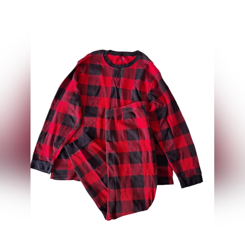 Children's Place Adult Thermal Plaid Pajama Set (XL)